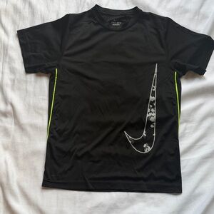 Nike Black T-Shirt with Neon Highlights